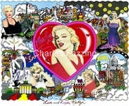 Charles Fazzino Art Charles Fazzino Art Love and Kisses, Marilyn (SN)